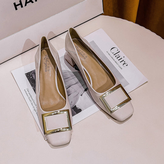 Damen elegante Ballerinas mit modischem Schmuckdetail R&B