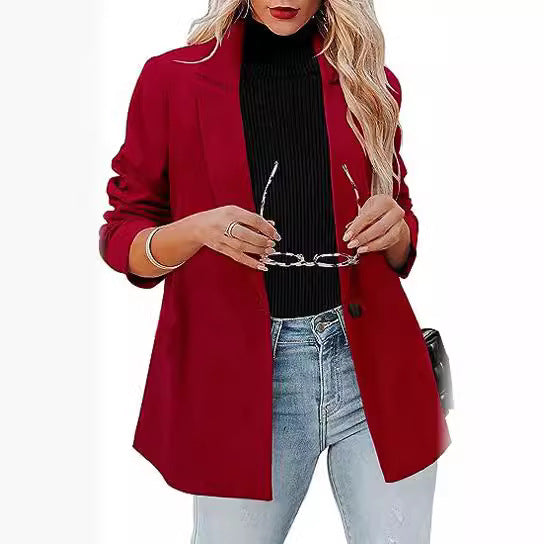 Damen Modischer Blazer mit lässigem Schnitt R&B