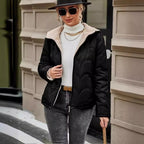 Damen platzsparende und warme Winterjacke R&B