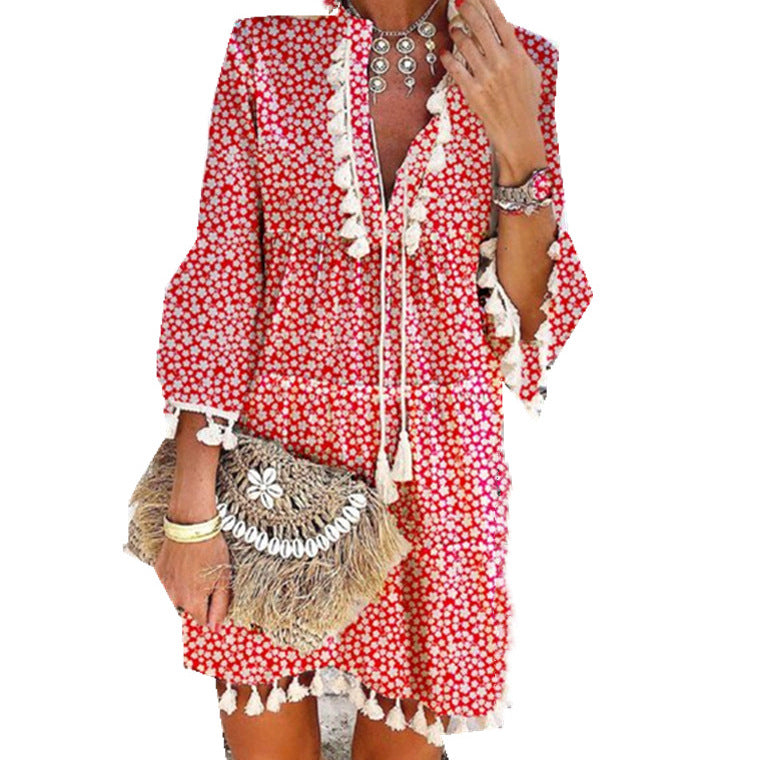 Damen Sommerkleid mit Stickerei R&B
