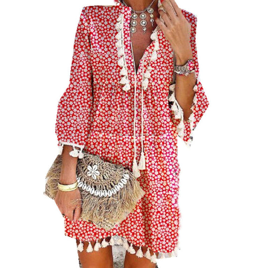 Damen Sommerkleid mit Stickerei R&B