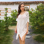 Damen gehäkelter Strandüberwurf R&B