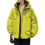 Herren stilvolle und funktionale Winterjacke mit großzügigem Schnitt und praktischen Taschen