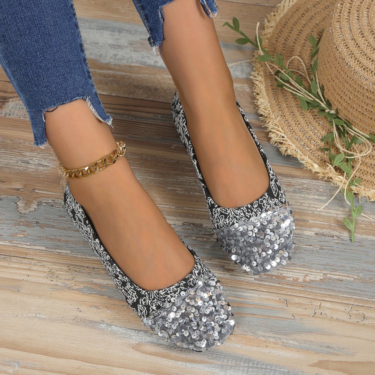 Damen Glitzernde Ballerinas R&B