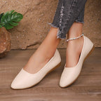 Damen Ballerinas aus weichem Leder mit elegantem Schalen-Ausschnitt R&B