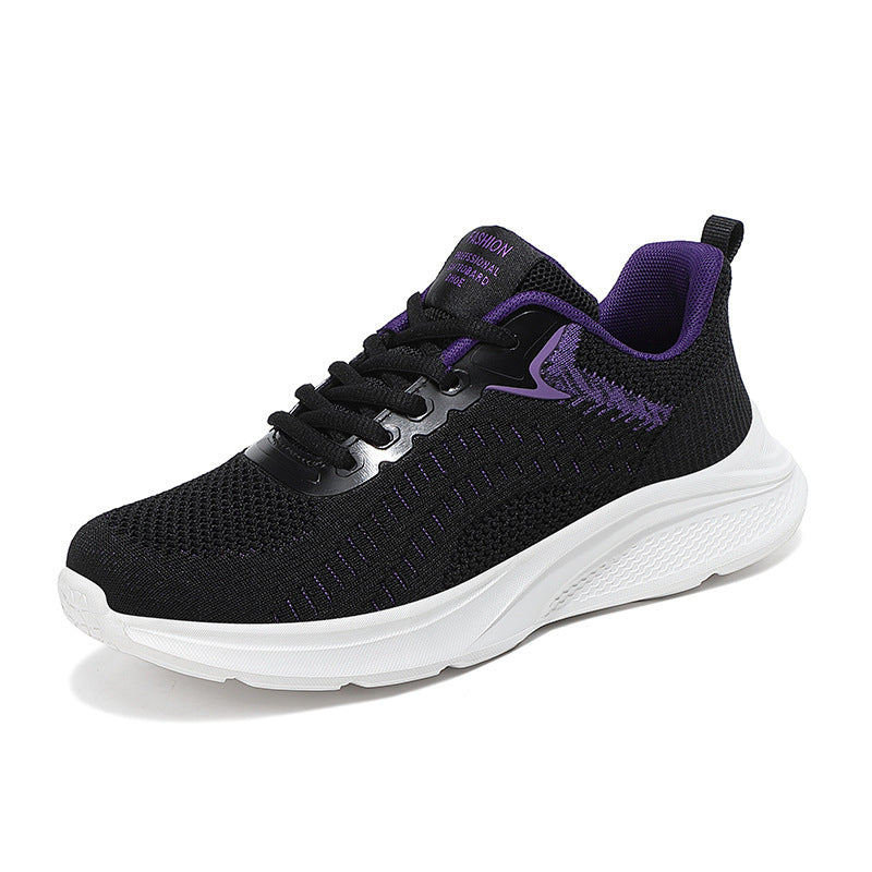 Damen Atmungsaktive Lauf-Sneaker mit elastischem Obermaterial und rutschfester Sohle