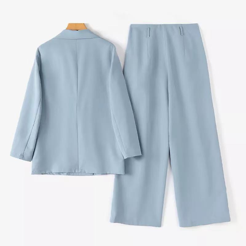 Damen Oversized Blazer und weite Hose Set R&B
