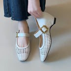 Damen Ballerinas mit stilvollem Riemchen und luftiger Schnüroptik R&B