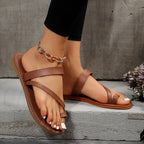 Damen elegante Riemchen-Pantoletten mit schimmerndem Perlenschmuck R&B