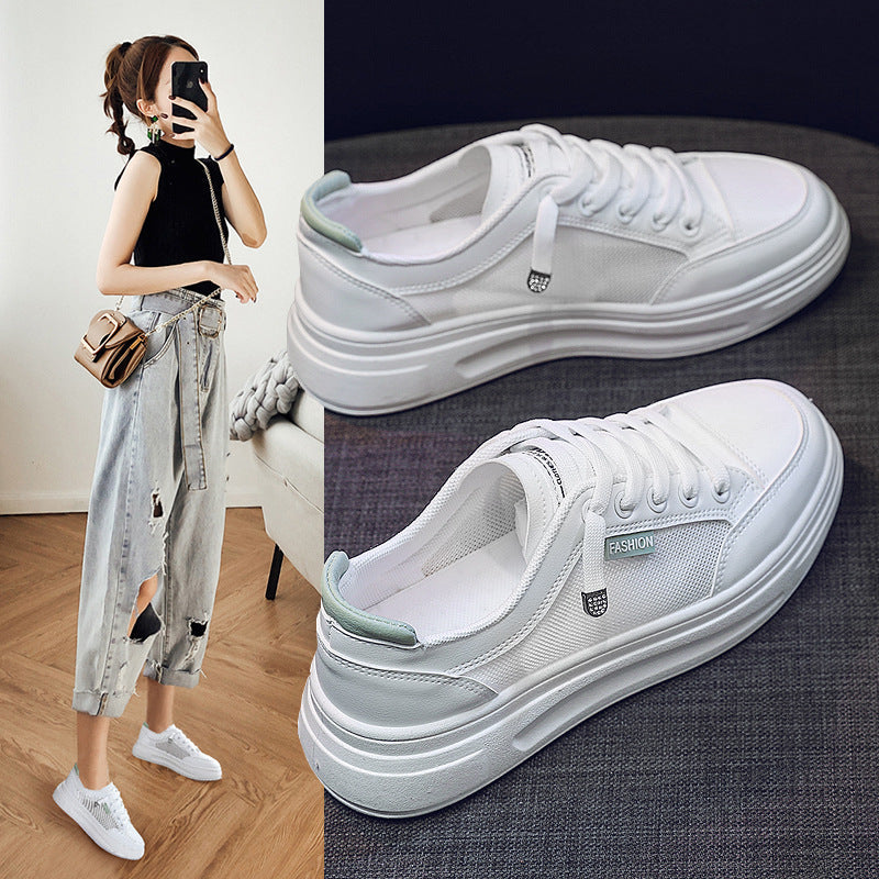 Damen modische Freizeitsneaker mit atmungsaktiver Mesh-Oberfläche und stoßdämpfendem Sohlenprofil R&B