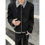 Herren moderne Übergangsjacke mit praktischen Taschen und stylishem Kragen