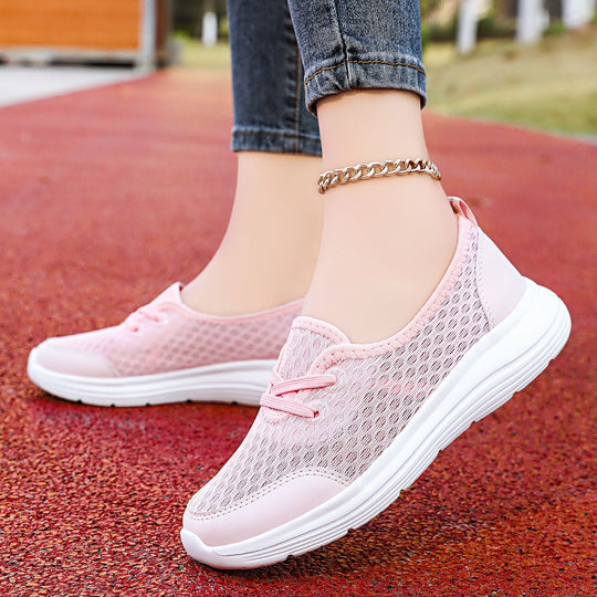 Damen Atmungsaktive und komfortable Freizeit-Sneakers mit elastischem Sitz R&B