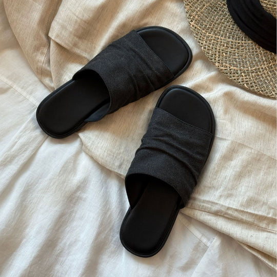 Damen Komfortable Zehentrenner-Sandalen mit atmungsaktivem Riemendesign und rutschfester Sohle R&B