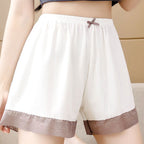 Damen Lässige Shorts mit dekorativem Spitzenbesatz
