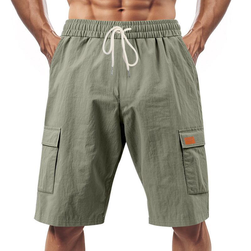 Herren Cargo-Shorts mit vielseitigen Taschen und elastischem Bund R&B