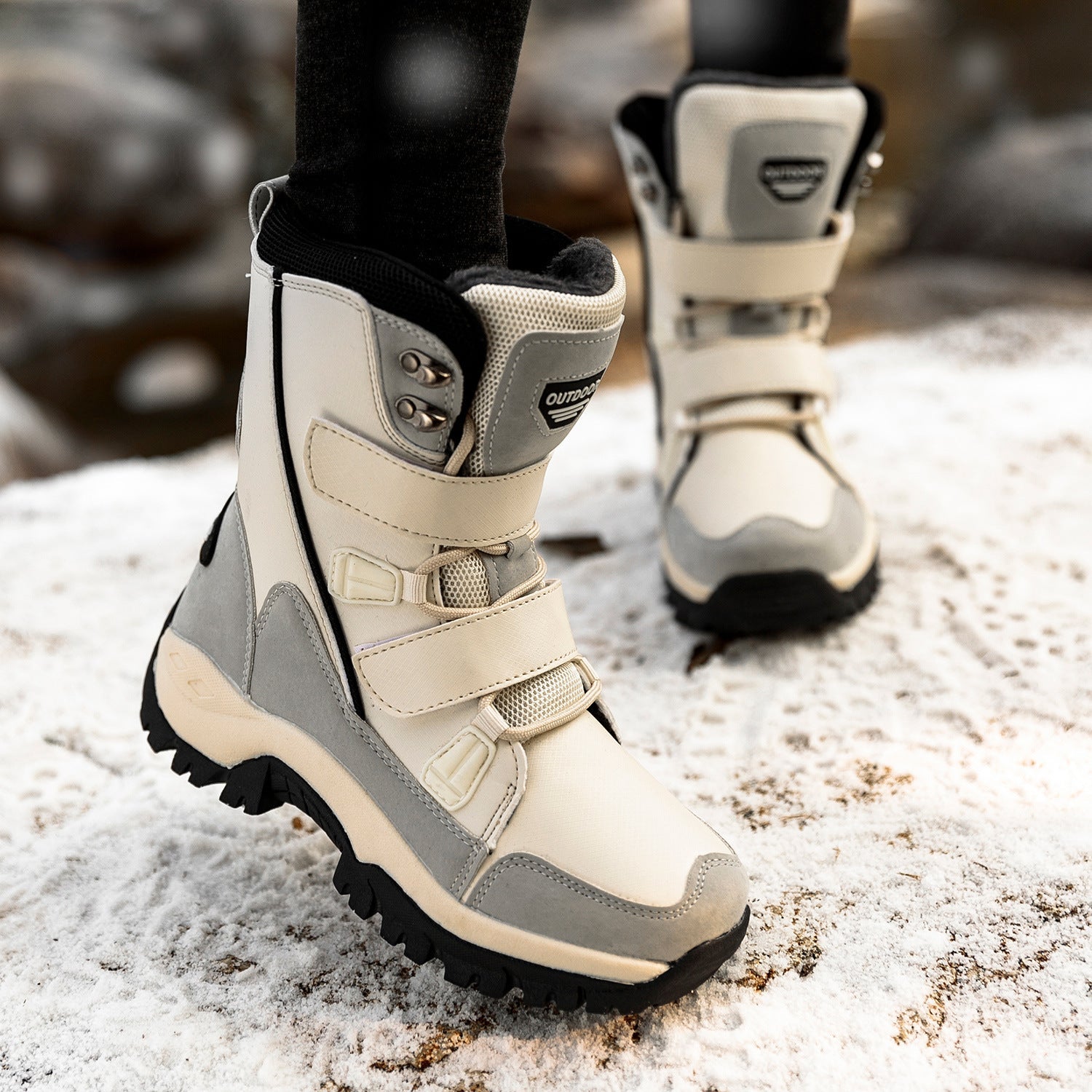 Damen Winterfestige Stiefel mit isolierendem Innenfutter und rutschfester Sohle R&B
