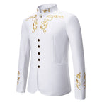 Herren Elegantes Blazer mit exquisiter Gold-Stickerei R&B