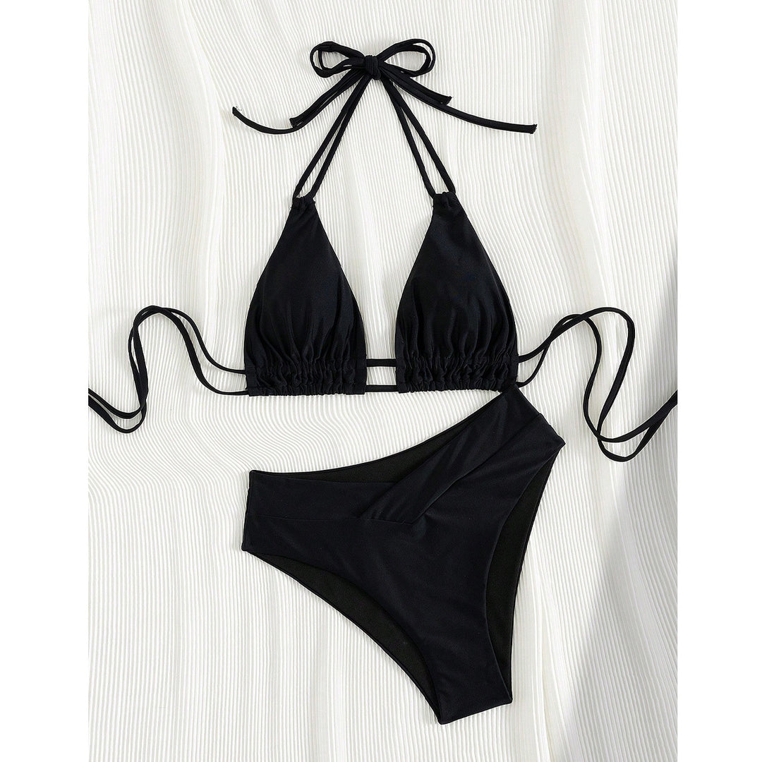 Damen Triangel-Bikini mit verstellbaren Trägern und modischem Schnitt R&B