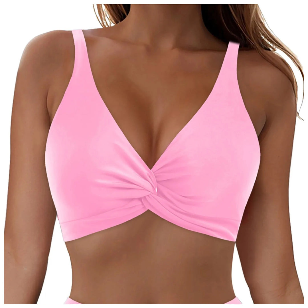 Damen Sportliches Bikinioberteil mit Twist-Design R&B