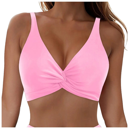 Damen Sportliches Bikinioberteil mit Twist-Design R&B