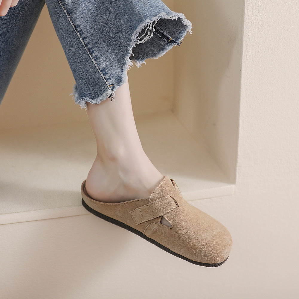 Damen Komfortable Clogs mit modischer Schnallenverzierung R&B