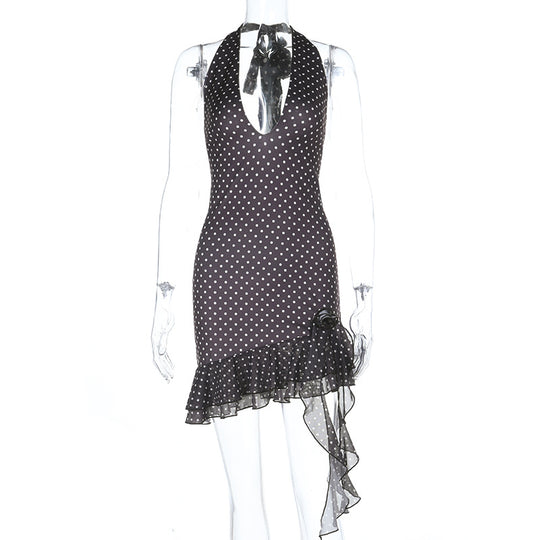 Damen Polka Dot Cocktailkleid R&B
