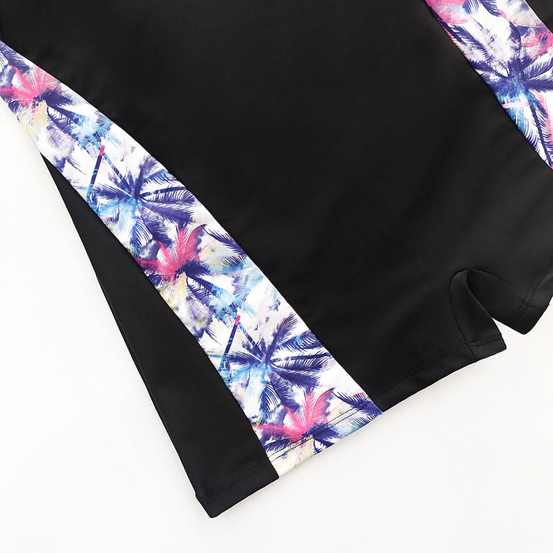 Damen Sportlicher Einteiler-Badeanzug mit attraktiven Farbdetails R&B