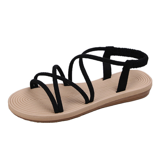 Damen Komfortable und elegante Riemensandalen mit flexiblem Fußbett R&B