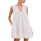 Damen Lässiges Sommerkleid mit Rüschen-Ausschnitt R&B