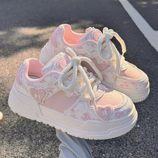 Damen Trendige Chunky Sneakers mit verspieltem Design und flexibler Sohle R&B
