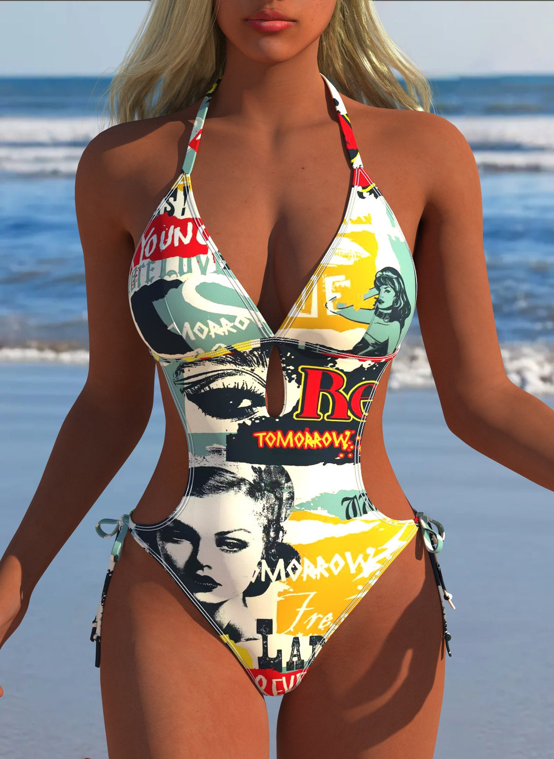 Damen Badeanzug R&B