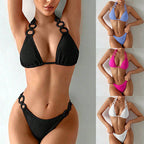 Damen Triangel-Bikini mit innovativem Ringdetail R&B