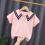 Mädchen Matrosenbluse mit eleganten Streifendetails R&B