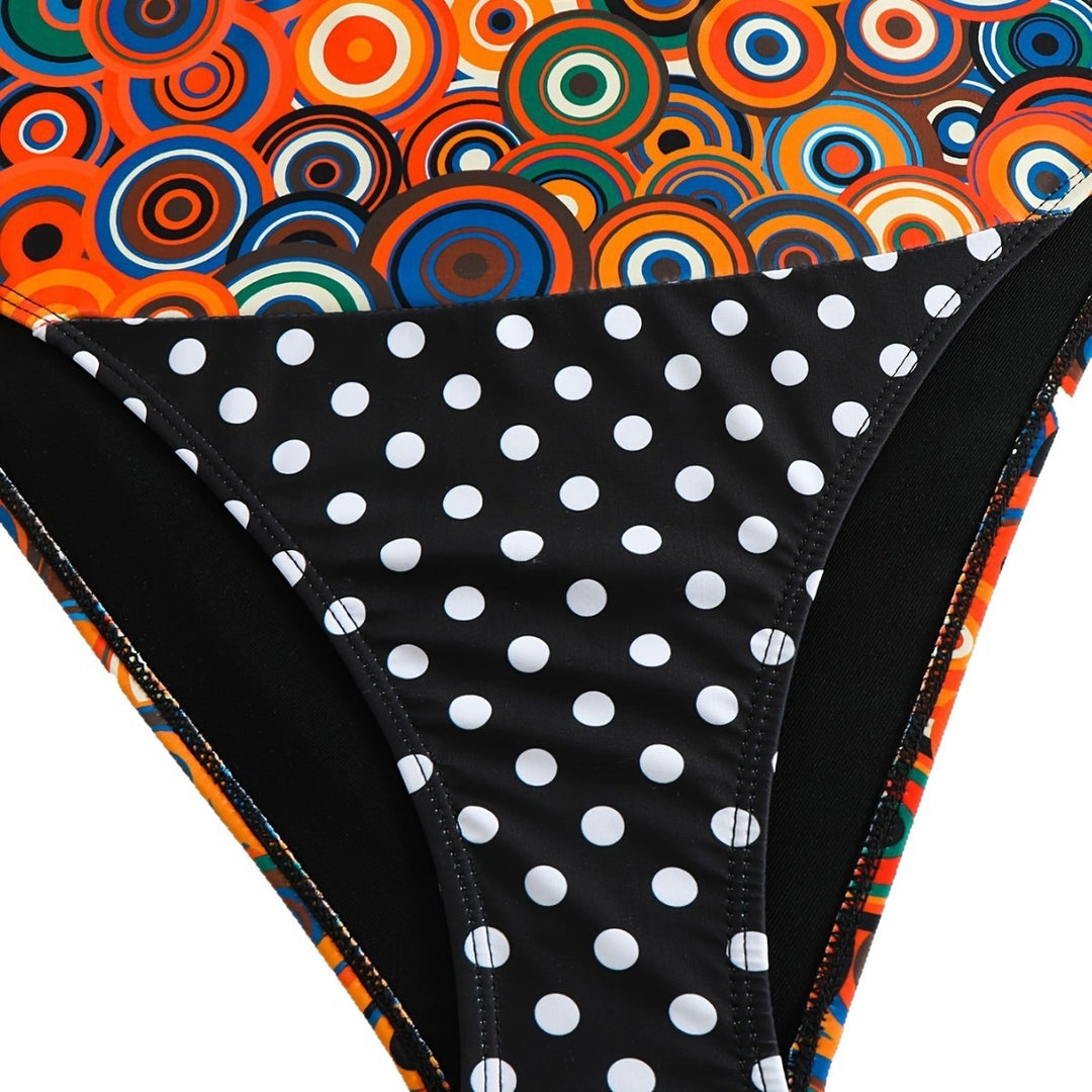 Damen Triangel-Bikini mit modischem Punkten-Design R&B