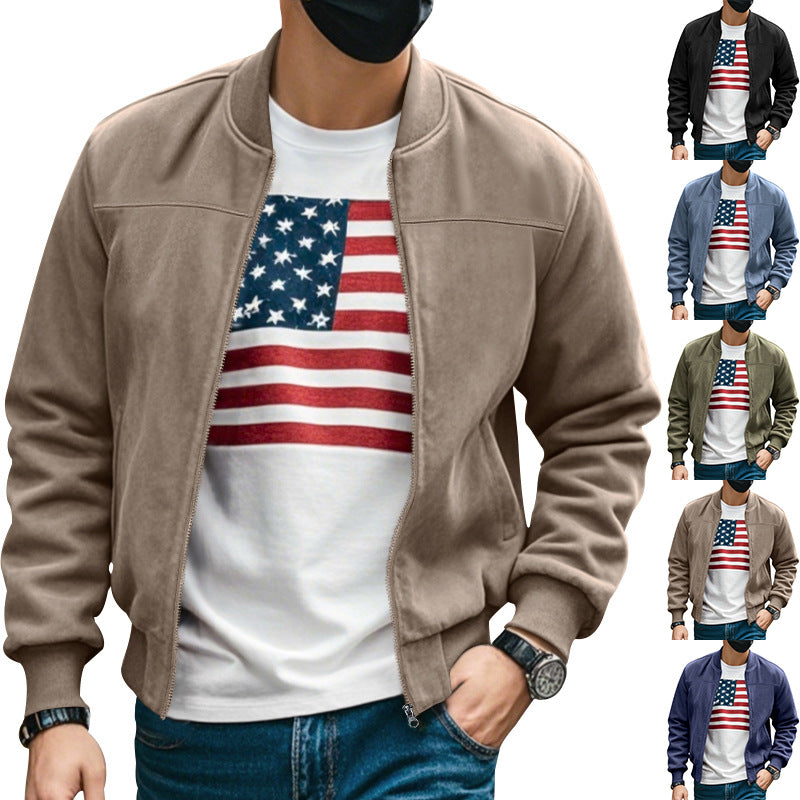 Herren Sweatjacke mit praktischem Reißverschluss und modischem Design R&B