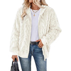 Damen Fleece-Jacke mit Struktur R&B