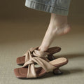 Damen Mules mit raffiniertem Knoten-Design R&B