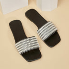 Damen Glamouröse Riemensandalen mit eleganten Perlenverzierungen R&B