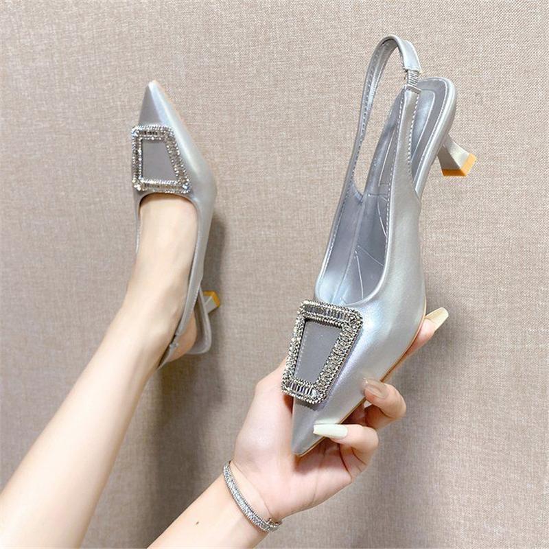 Damen elegante Slingback-Pumps mit modischem Absatz R&B