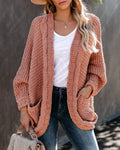 Damen Grobstrickcardigan mit lässigen Taschen und modischem Schnitt