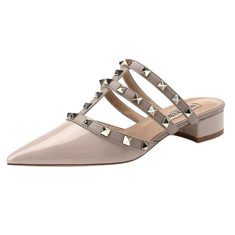Damen Mules mit eleganten Riemchen und funkelnden Akzenten R&B