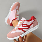 Damen Sportliche Sneakers mit atmungsaktiver Oberflächenstruktur und bequemer Dämpfung R&B