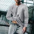 Herren Langärmliges T-Shirt mit Knopfleiste R&B