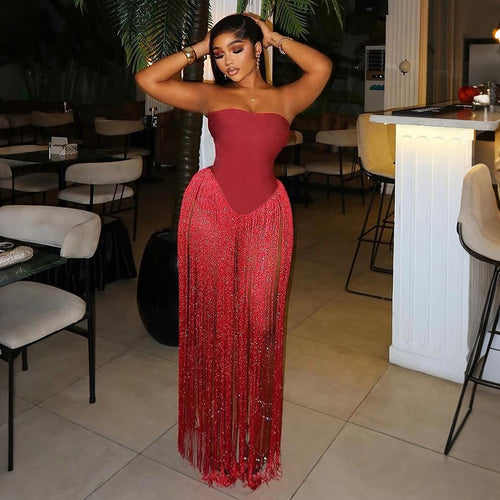 Damen Badeanzug mit fransigen Details und strapazierfähigem Material R&B
