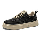 Damen Sportliche Leder Sneakers R&B