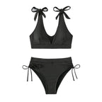 Damen Hochtaillierter Bikini mit verstellbaren Trägern
