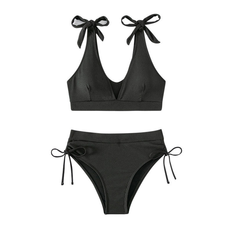 Damen Hochtaillierter Bikini mit verstellbaren Trägern