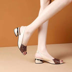 Damen Slingback Sandalen mit elegantem Riemen-Design und modischem Absatz