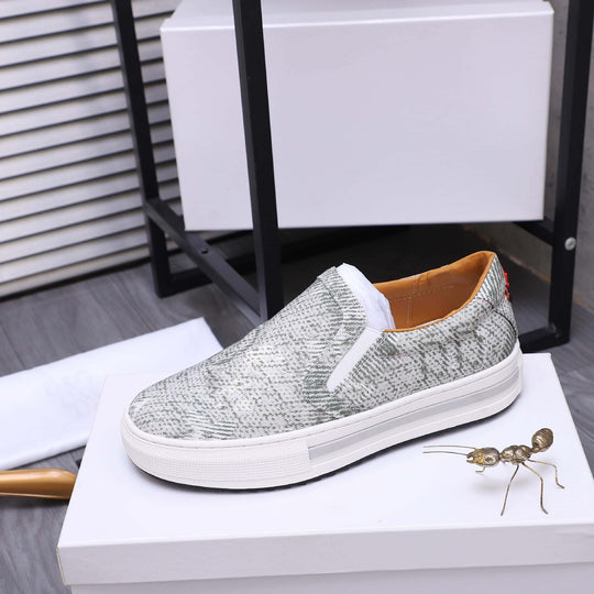 Damen Slip-On Sneakers mit atmungsaktiver und elastischer Oberflächenstruktur R&B