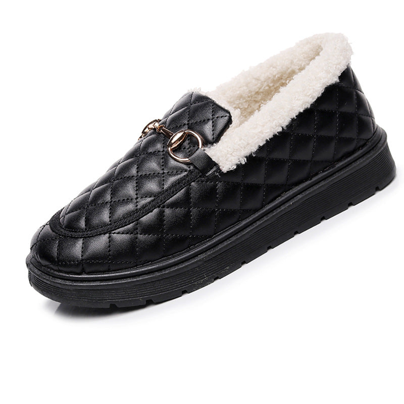 Damen bequeme, gefütterte Clogs mit modischem Steppdesign